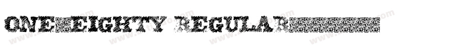 One-Eighty Regular字体转换